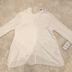 White Zara dress top